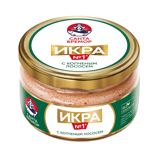 Delicacy capelin caviar with smoked salmon 180 g